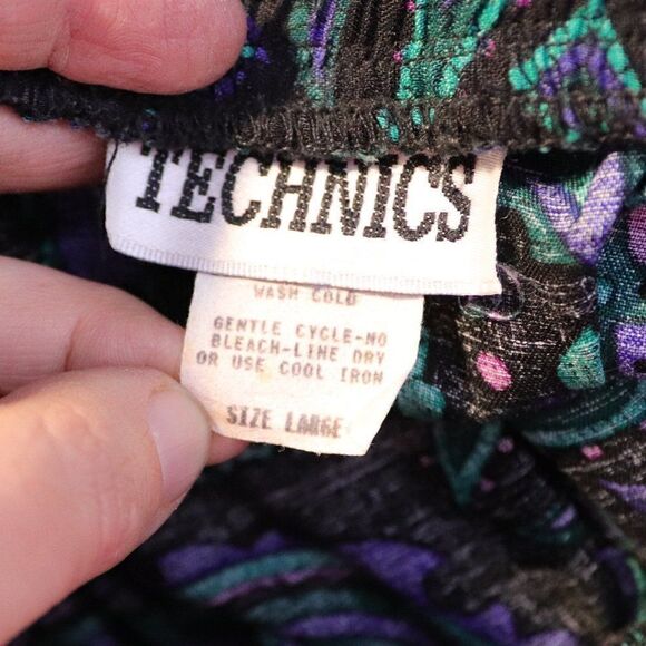 Vintage 1980's High Waist Paisley Tapered Leg Pants - Picture 7 of 10